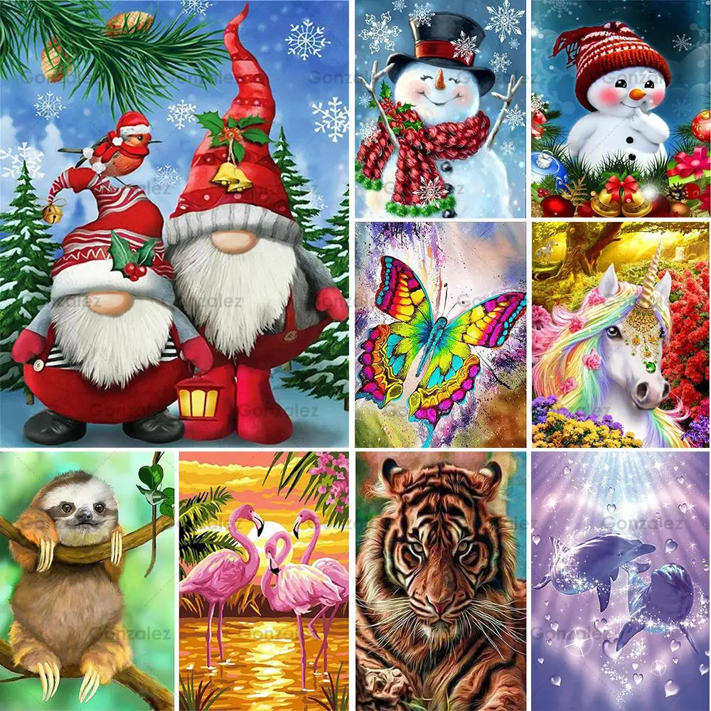 

Diy Snowman Diamond Painting Christmas Decoration Full Drill 5D Cross Stitch Mosaic Rhinestone Embroidery Home Handmade Gifts