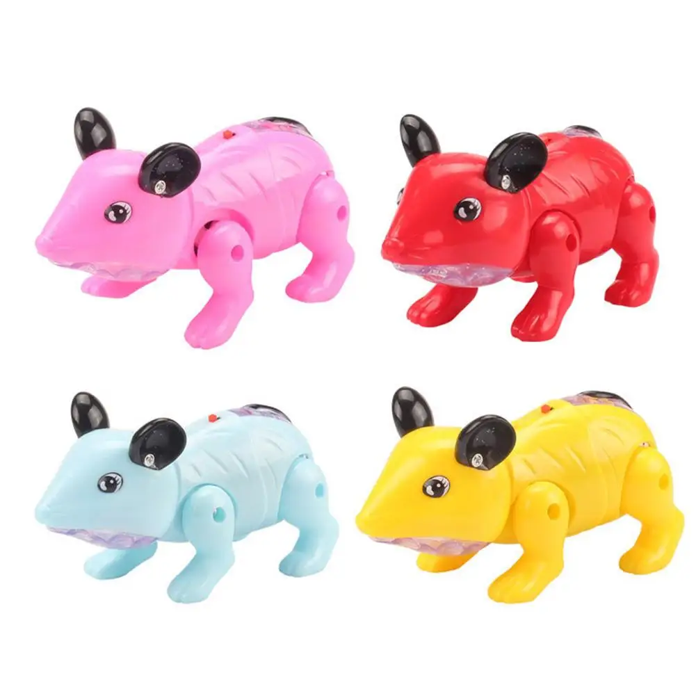 

Electric LED Music Walking Mouse 2020 Year Mascot Animal Leash Kids Toy Gift Toddler Early Education Cognition Luminous Toys