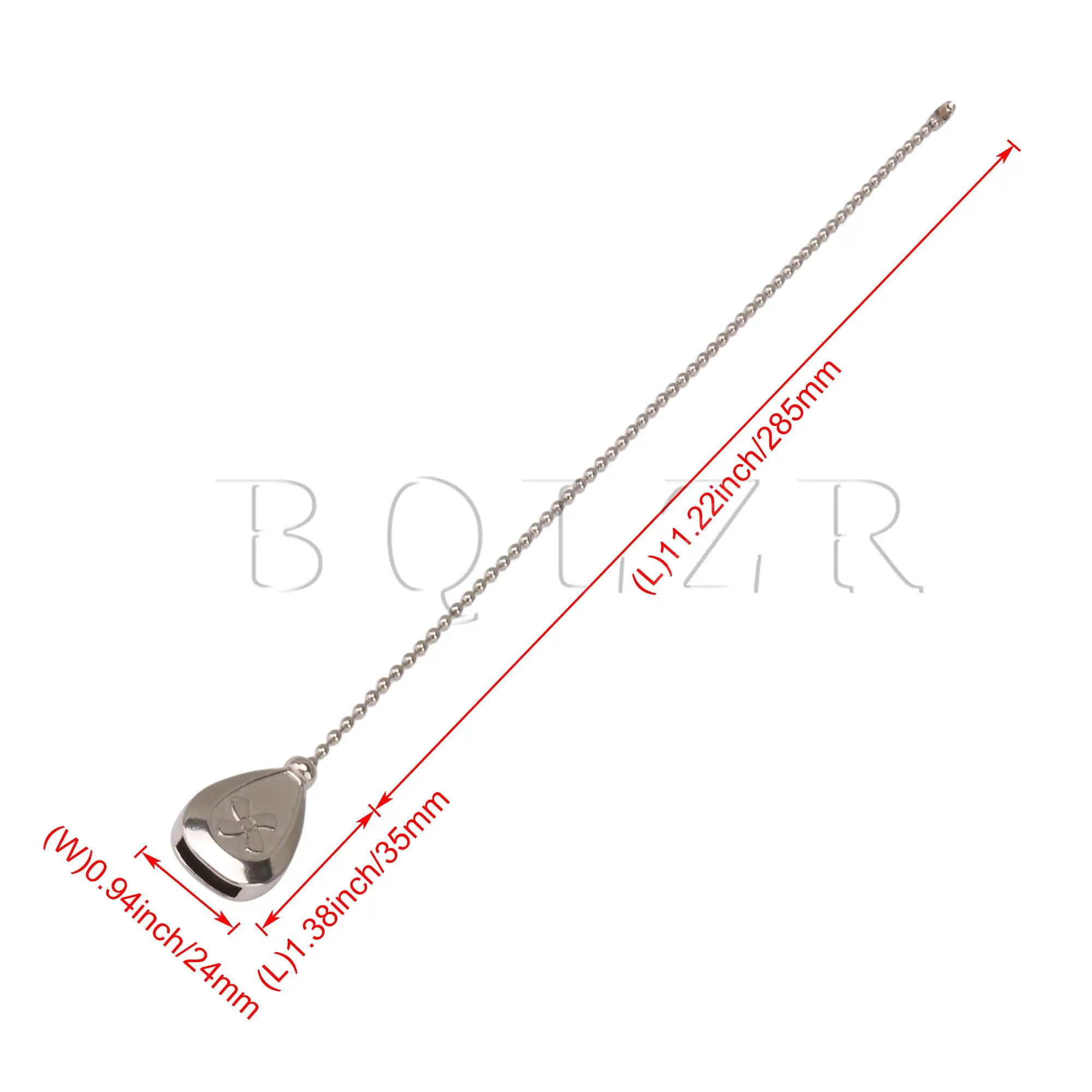 

BQLZR Pull Chains Extension Fan Pull Chain Pendant Ceiling Silver Set of 4