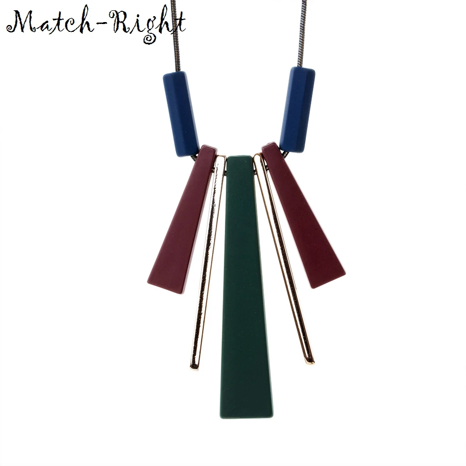 Match-Right Women Necklace Statement Long Necklaces& Pendants Wood Necklace For Women Jewelry YJZ-8006