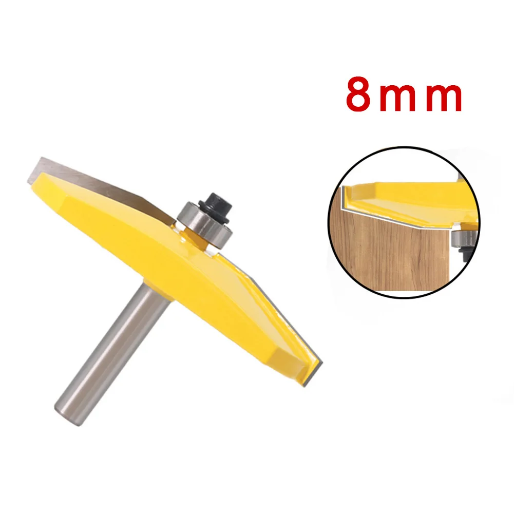 

8mm Shank Router Bit Bevel edge Milling Cutter Raised Panel Woodworking Tool