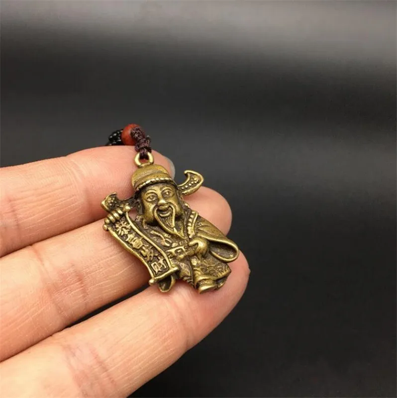 Медная статуя коллекционные китайские латунные Резные маммоны духовное