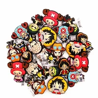 novelty japanese cartoon shoe charms pvc comics one piece deaigner shoe sandals accessories for croc jibz kids party gifts f06al