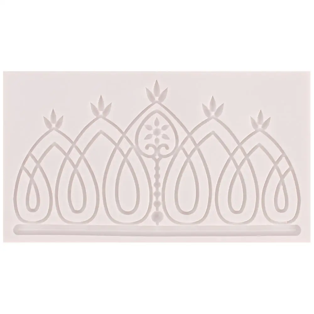 DIY Silicone Cake Lace Mold Heart Shape Decoration Fondant Molds Chocolate Mould Kitchen Baking Tools | Дом и сад