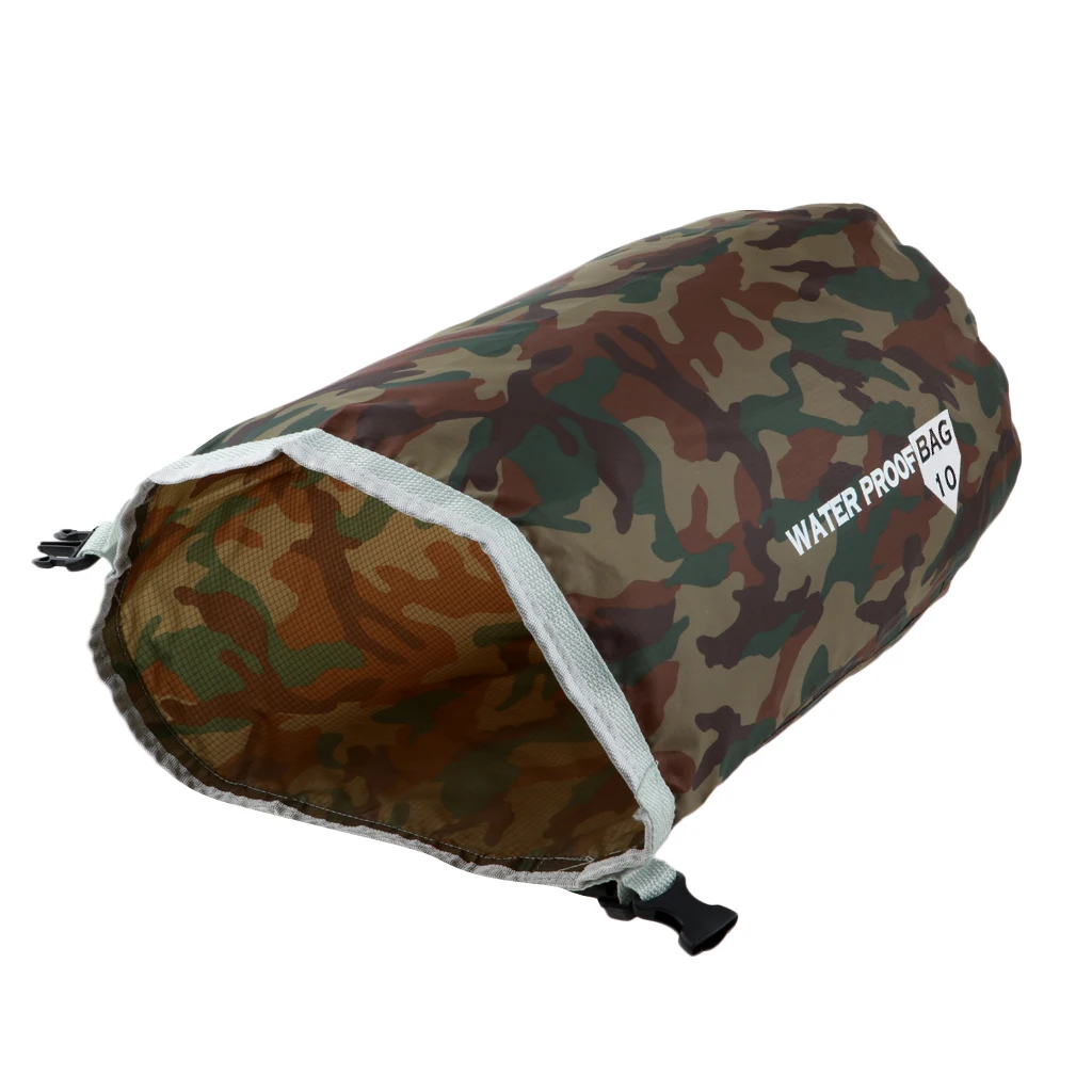 Camouflage 10L Водонепроницаемый сухой мешок сохраняет снаряжение сухой для каякинга пляжа рафтинг лодочного спорта Туризм Кемпинг Рыбалка каноэ плавающий дрейфующий - Цвет: Camouflage 10L