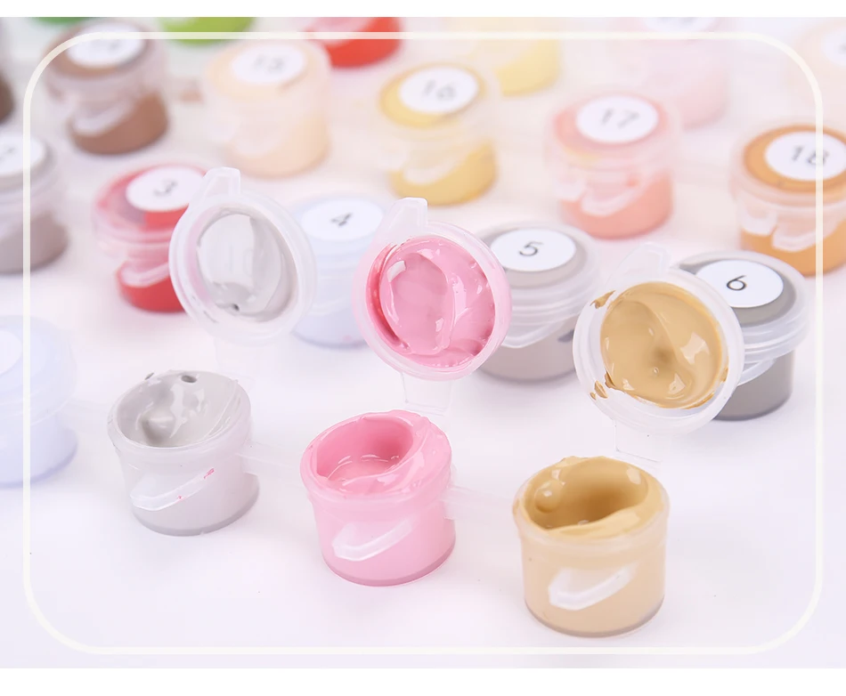 Набор для рисования по номерам на холсте с деревянной рамкой | Дом и сад