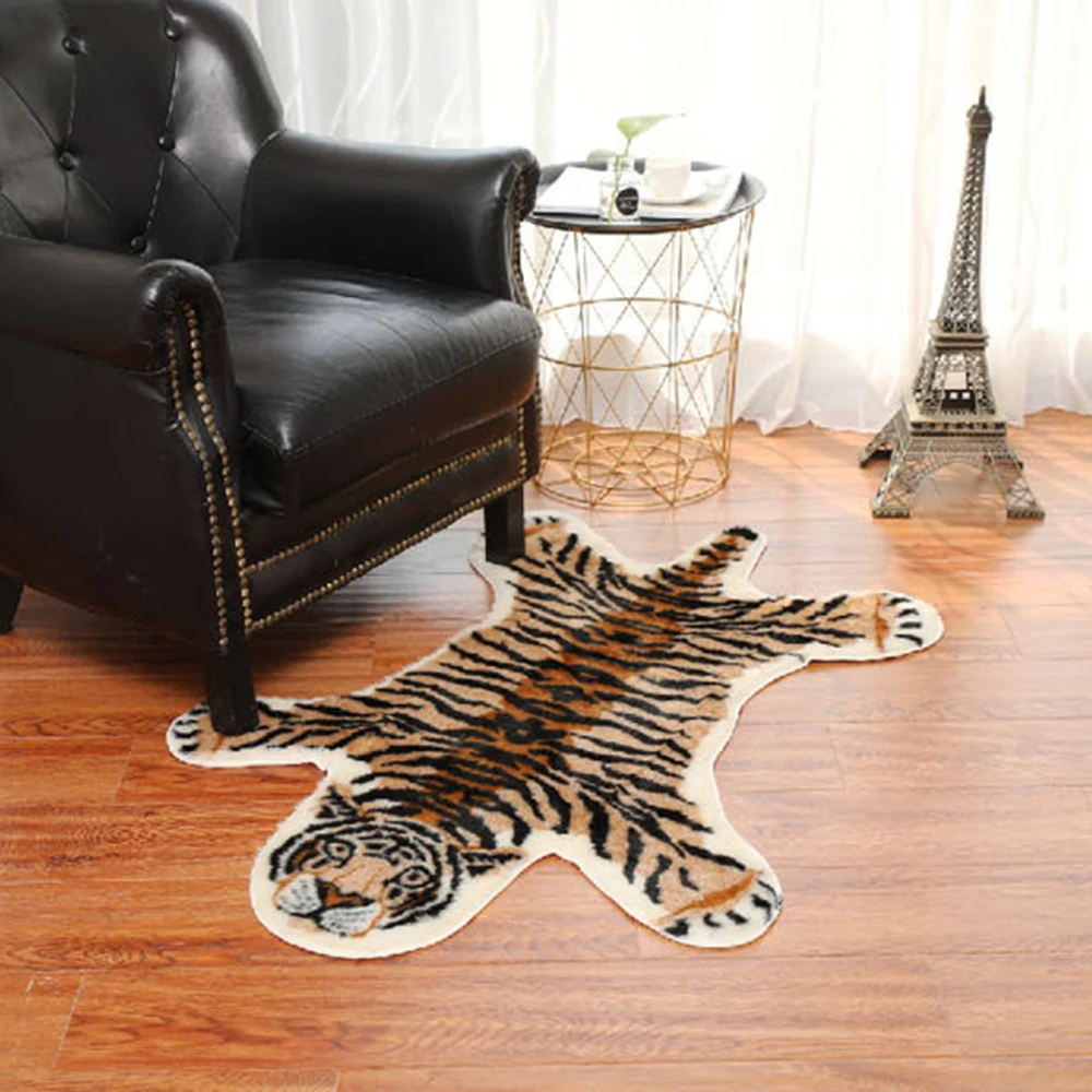 Скандинавский стиль животное имитация кожаный ковер тигра узор Спальня Кабинет