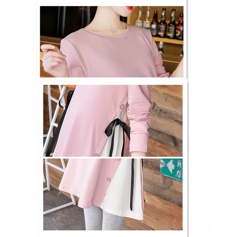 Рубашки для беременных топы женщин Одежда Топы с длинным рукавом элегантное