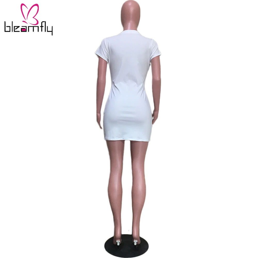 2019 женское летнее платье с коротким рукавом и О-образным вырезом на шнуровке