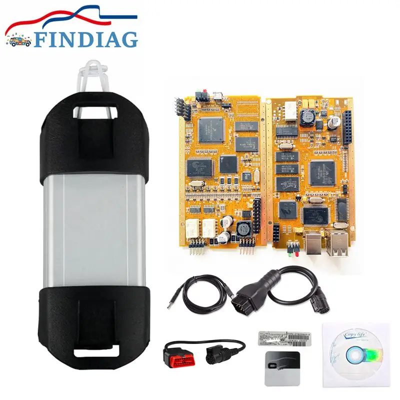 Для Renault Can Clip с многоязычным V207 AN2131QC полным чипом золотого цвета OBD2