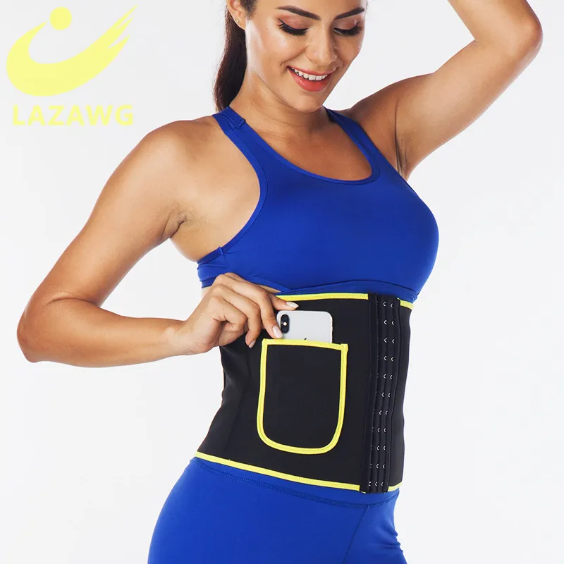 

LAZAWG Women Waist Cincher Slimming Belt Waist Trainer Corset for Weight Loss Body Shaper with Modeling Strap Tummy Control