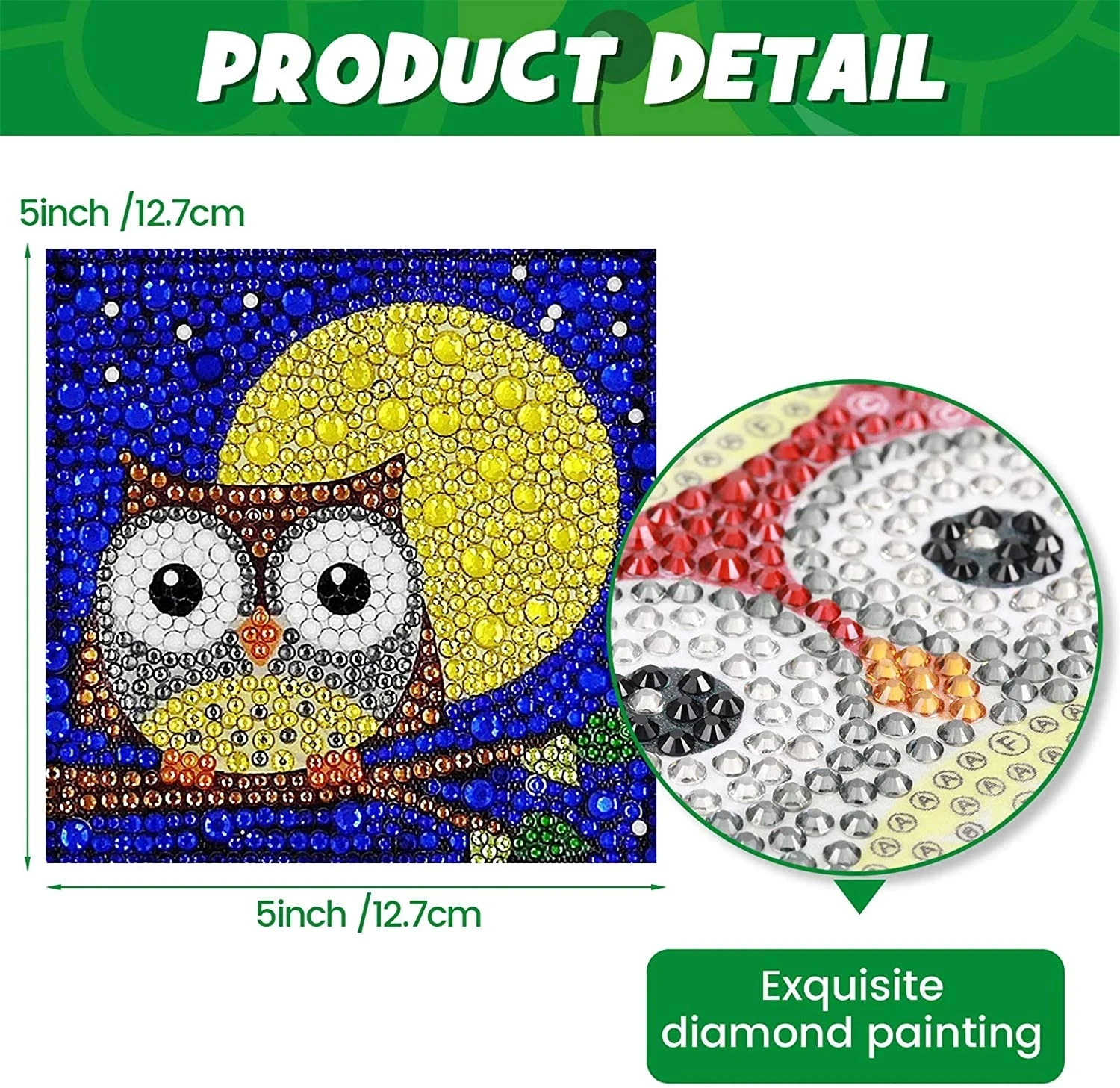 Алмазная живопись для детей набор рисования с маленькими и простыми стразами 5D