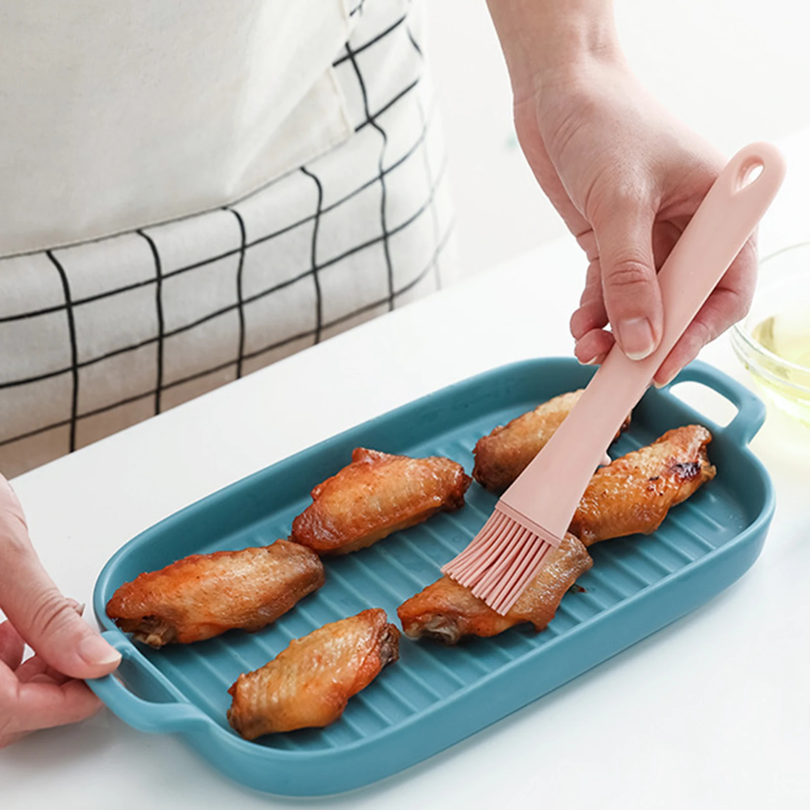 

Grill BBQ Basting Brush Silicone Pastry Oil Brushes For Baking Household Edible Frying Baking Small Brush