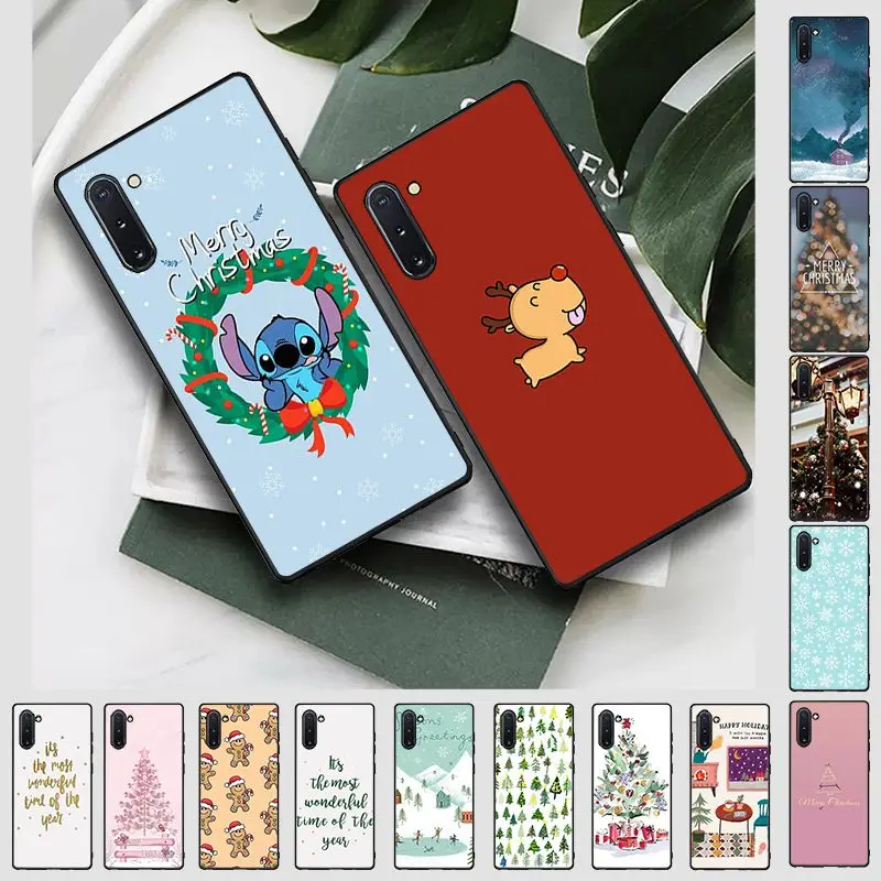 Чехол для телефона с Рождеством черный мягкий кейс чехол samsung обратите внимание
