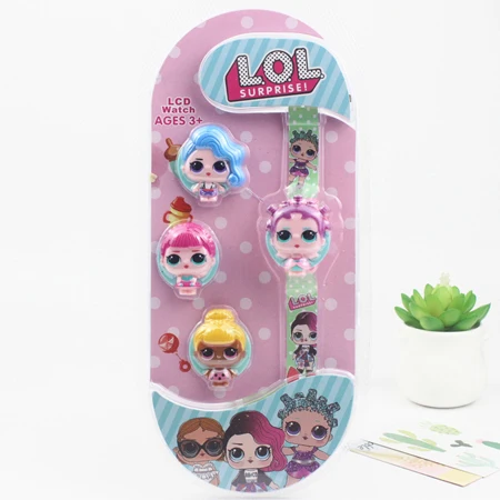 Оригинальные часы LOL sorpresa lol tapa reloj ЖК дисплей figutas de nueva ver dibujos animados Juguetes relojes для