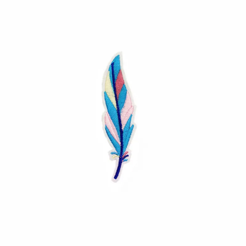 20Pcs/Pack Feather Embroidered Patches For Clothing Jacket T-Shirt Iron On Badge Cactus Stickers DIY Hat Bag Crafts Accessories | Дом и сад