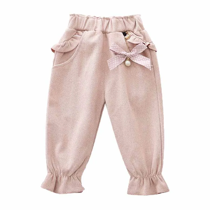 Одежда для новорожденных девочек Повседневные штаны малышей Сезон осень Новинка