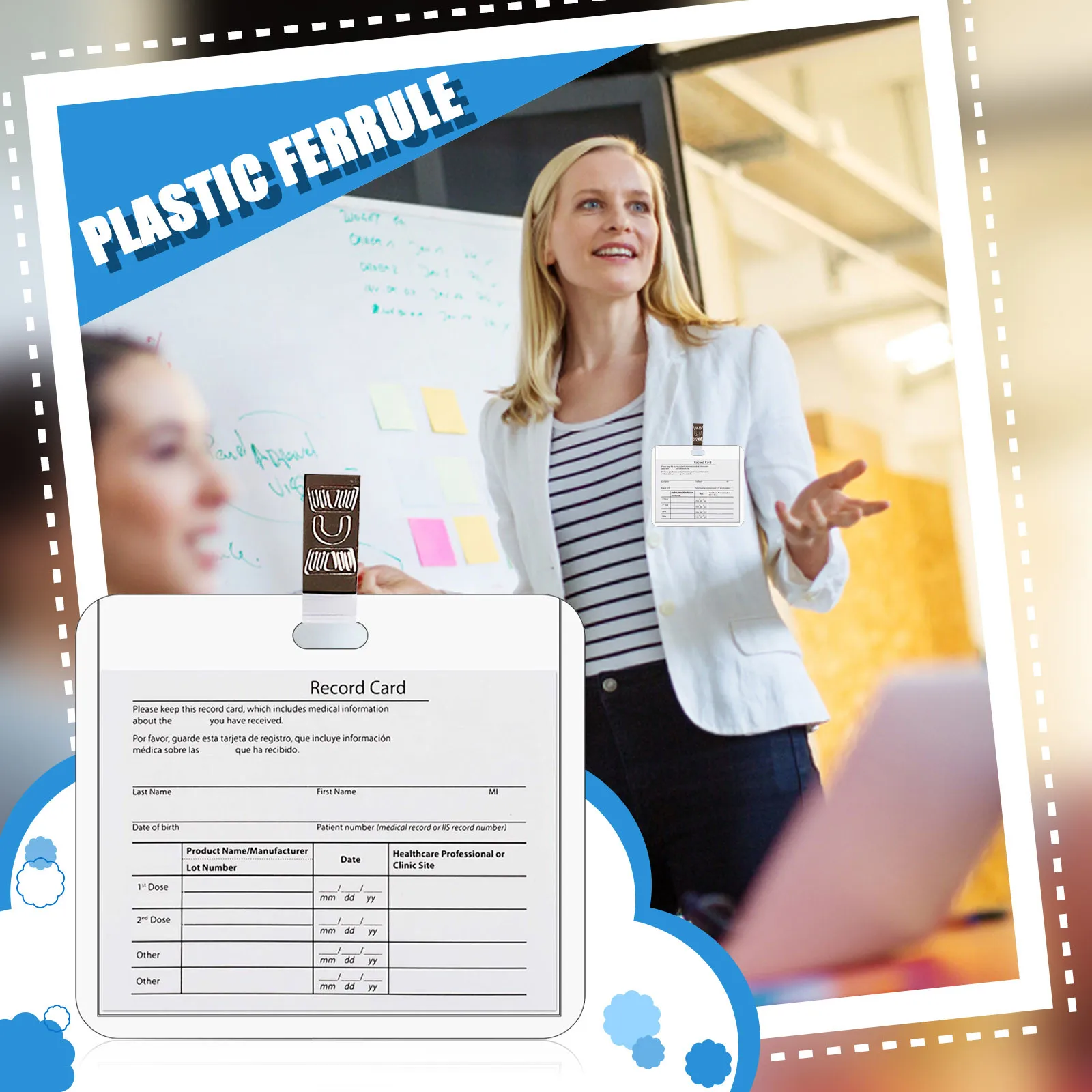 

3-50PCS Health Card PVC Anti-Contact Protective Sleeve Waterproof Soft Durable Vaccine Card Case Card Cover Clear Storage Bags