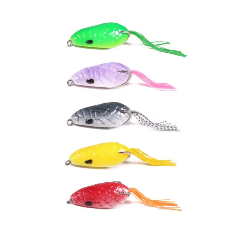 5 шт. наружная рыболовная биомеханическая Реалистичная голова змеи гром Лягушка