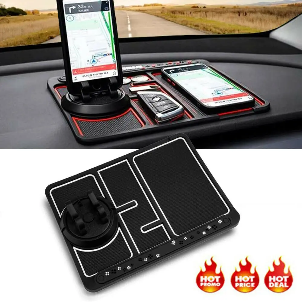 1 шт. Новый универсальный нескользящий коврик для телефона на 360 ° моющийся