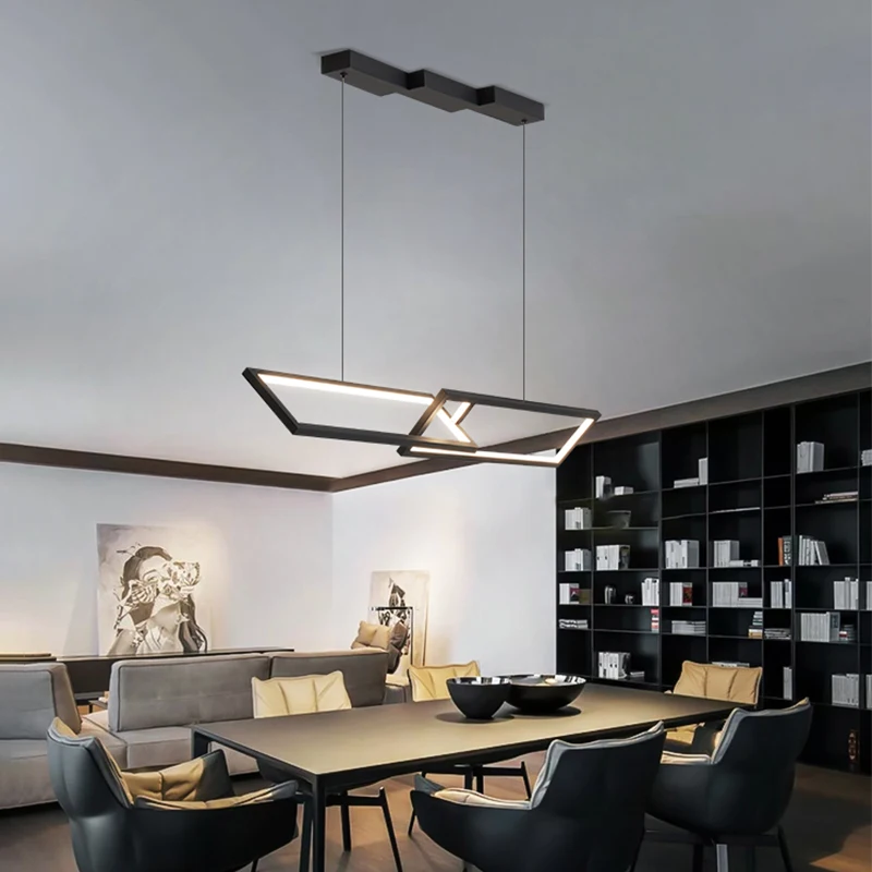 

Modern line chandelier simple corridor kitchen art deco interior lighting home living room chandelier