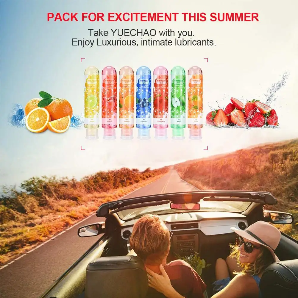 Натуральный съедобный ароматизированный лубрикант на водной основе Смазка для