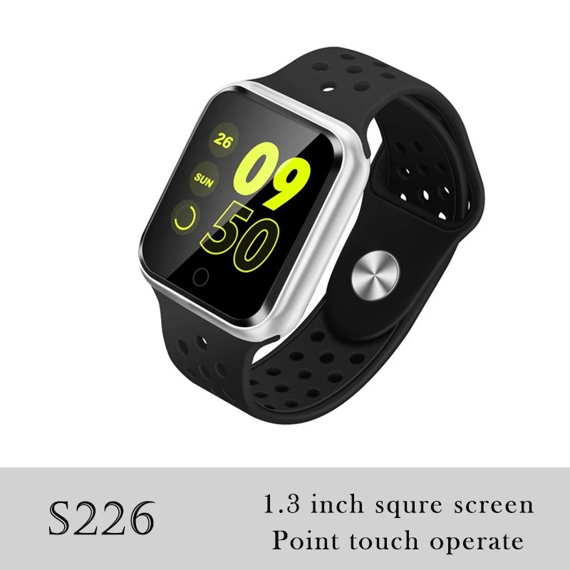 S226 Silver black 696 LJL08 0,9" TFT цветной шагомер браслет A6 умный Браслет пульсометр кровяное давление Водонепроницаемый Фитнес-трекер часы M - Цвет: S226 Silver black