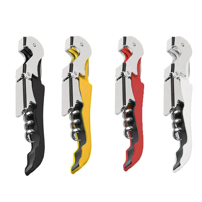 Акция! 4 упаковки сверхмощный штопор набор открывалок для вина с ножом фольги и