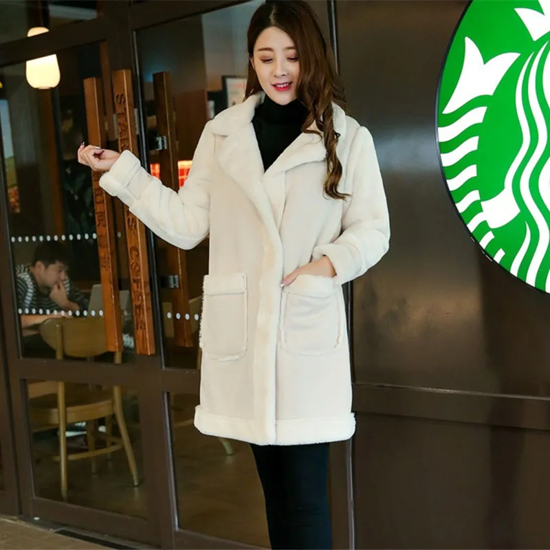 Новинка 2020 Женское зимнее пальто из овечьей шерсти утепленная замшевая стеганая