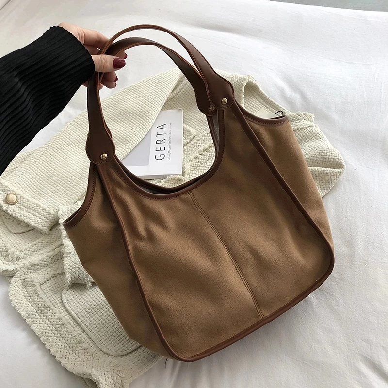 

Small Scrub Leather Brand Shoulder Bag for Women 2021 Luxury Designer Winter Ladies Shopper Top Handle Handbag Retro Totes