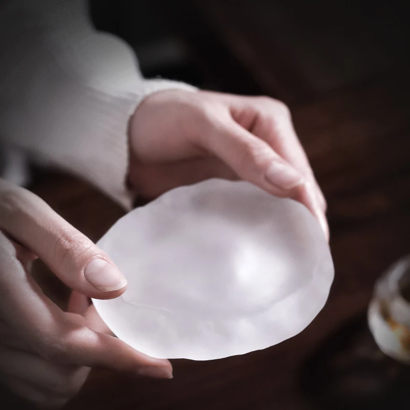 Стеклянный поднос для чая в японском стиле подставка под кружку украшение стола