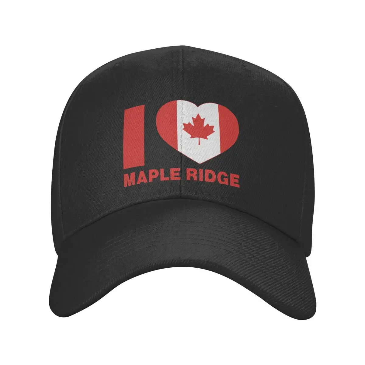 

I Love Maple Ridge From Canada Cap Unisex Hip-Hop Maple Leaf Hats Sun Fishing Hat Adjustable Snapback Caps Baseball Caps Summer