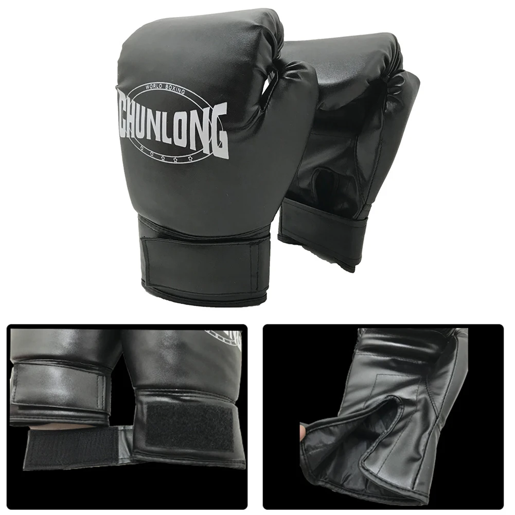 

2 piece set of Muay Thai Karate Boxing Gloves PU Boxing Breathable Training Fighting Gloves Karate Taekwondo Professional Gloves