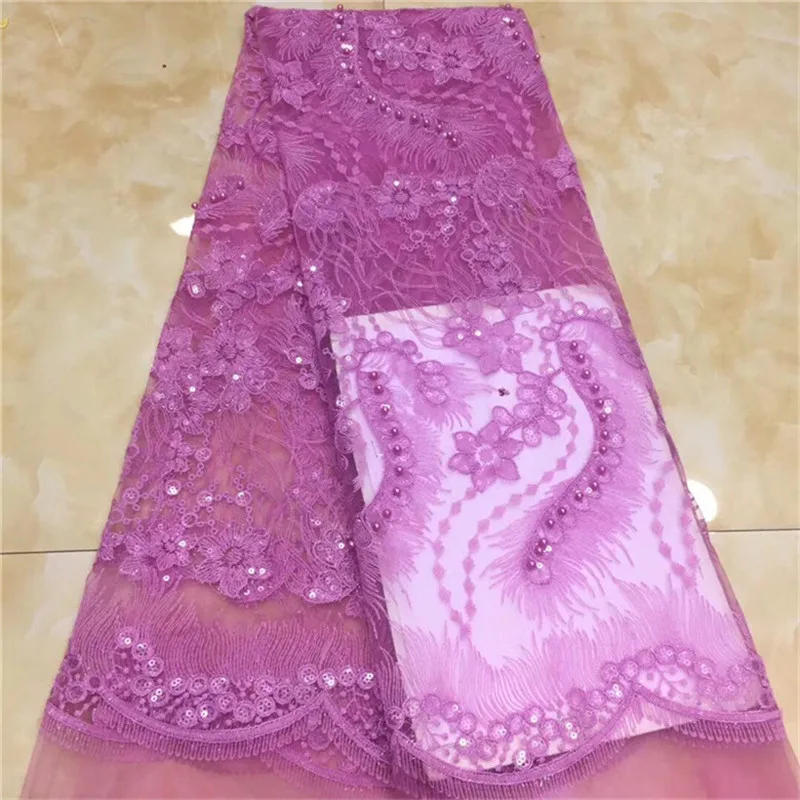 Блестками Африканское французское кружево на тюлевом кружеве для Индии