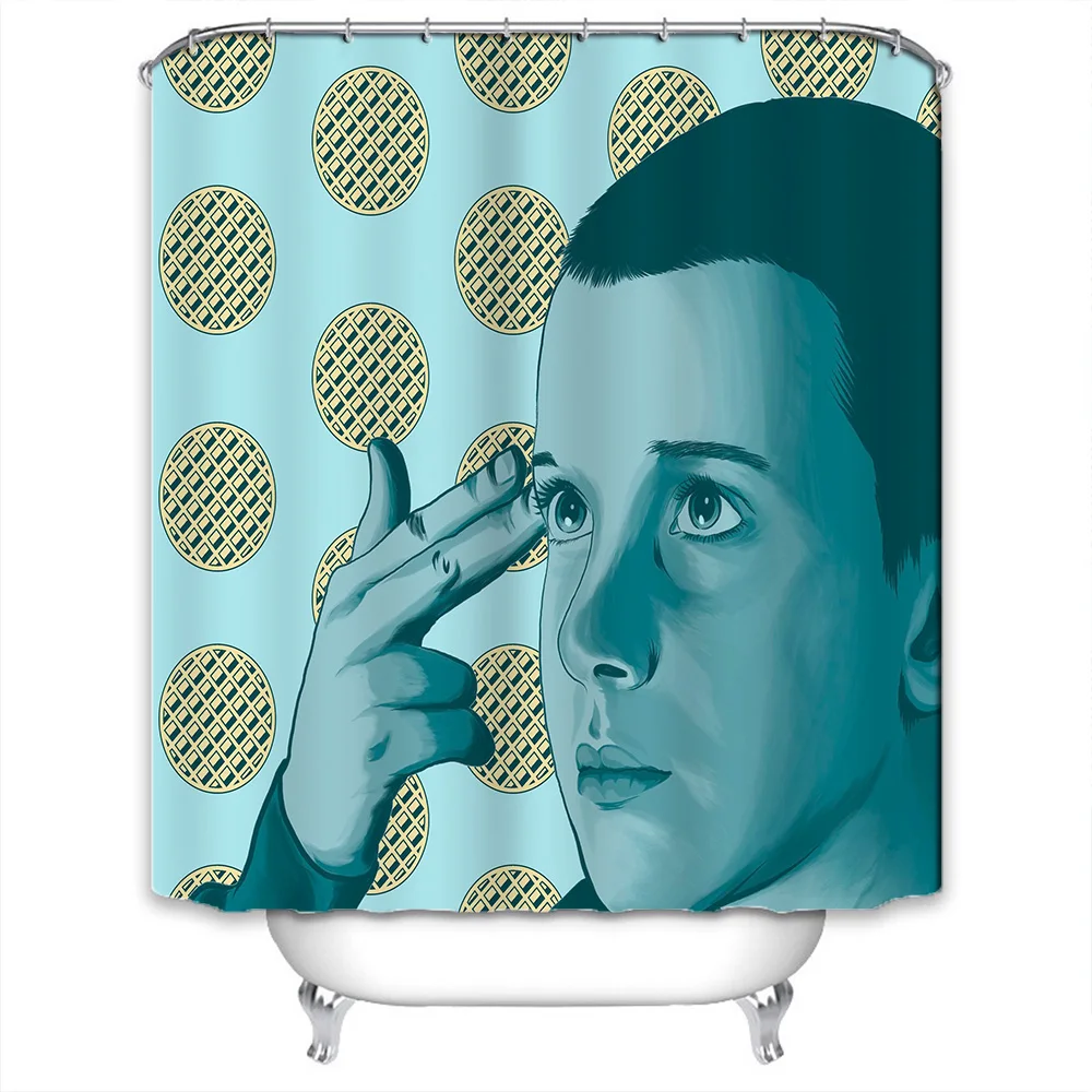 Мультяшная занавеска для душа s RAM ванной водонепроницаемая Полиэстеровая