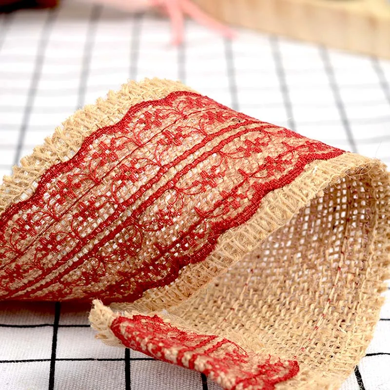 2 м (6 см) из натурального джута в декорированном мешковиной горшке конопляной