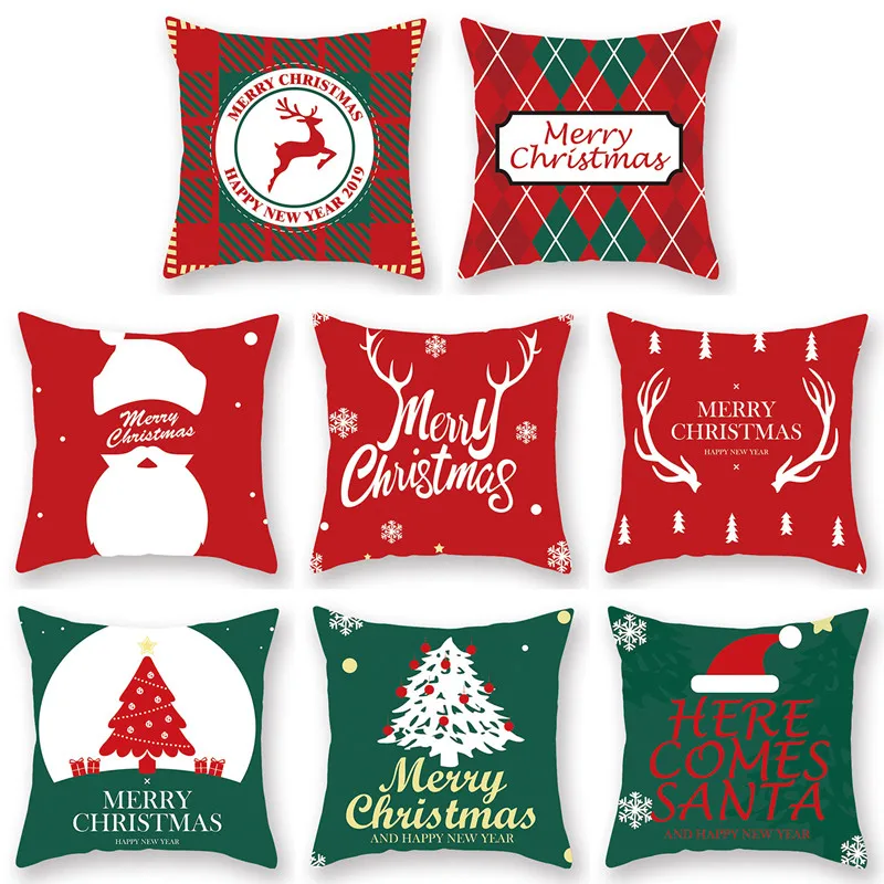 

GY0565 Christmas Cotton Cushion Case (No Filling) 1PC Polyester Home Decor Bedroom Decorative Sofa Car Throw Pillows