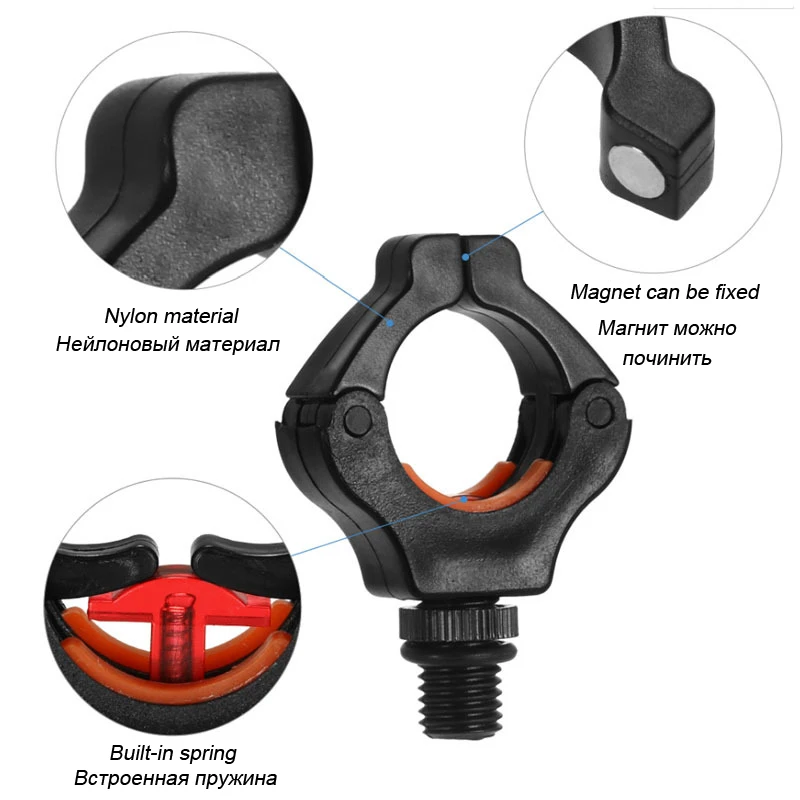 Светодиодный держатель для удочки алюминиевый ловли карпа сигнализация укуса