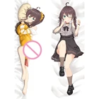 Чехол для подушки для обнимашек девочек Vtuber Kawaii, чехол для подушки для сна для девочек, Ютубер дакимакура, реквизит для косплея, декор для комнаты, подарок