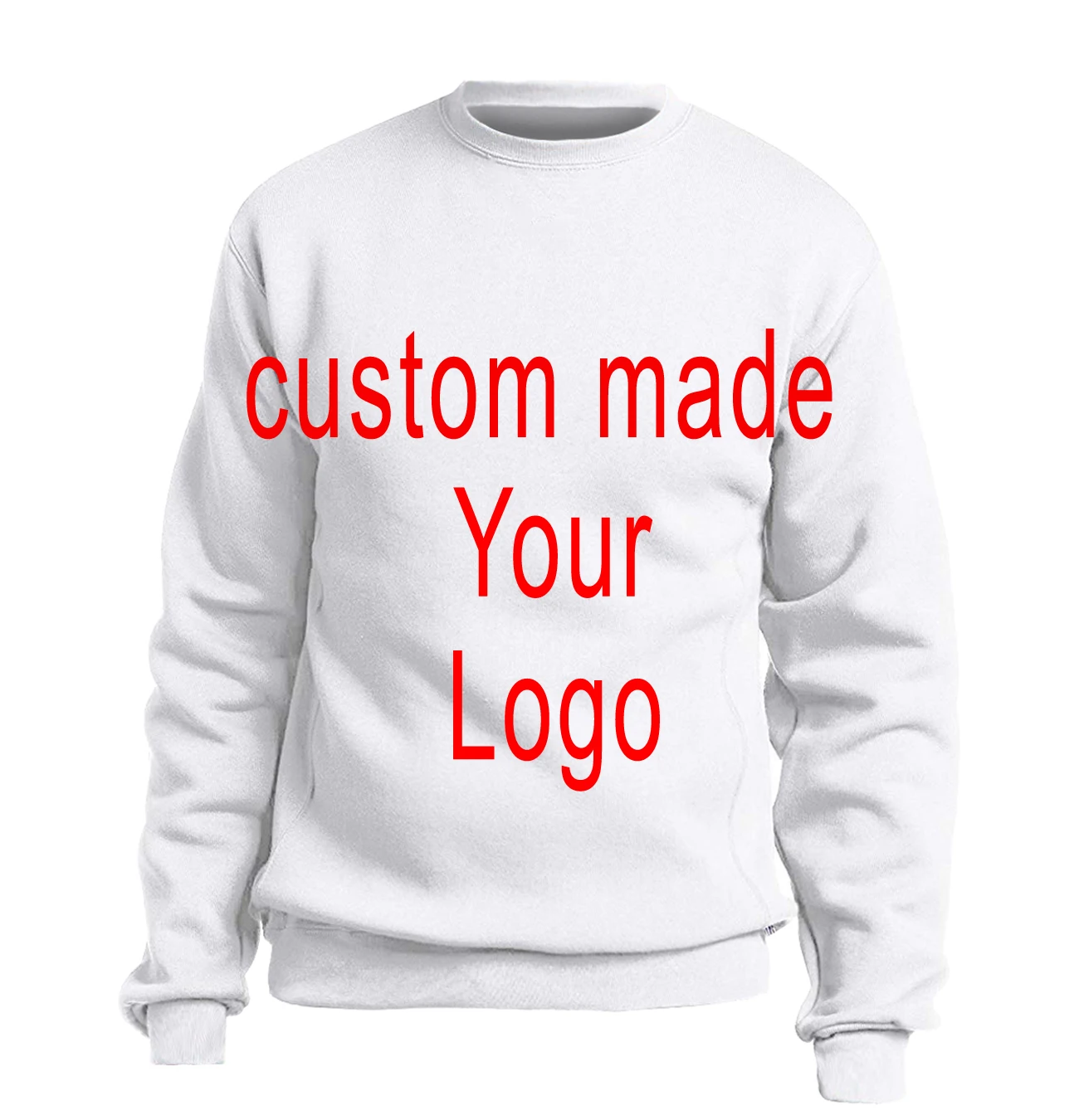 Мужская толстовка с круглым вырезом на заказ спортивная одежда вашим логотипом