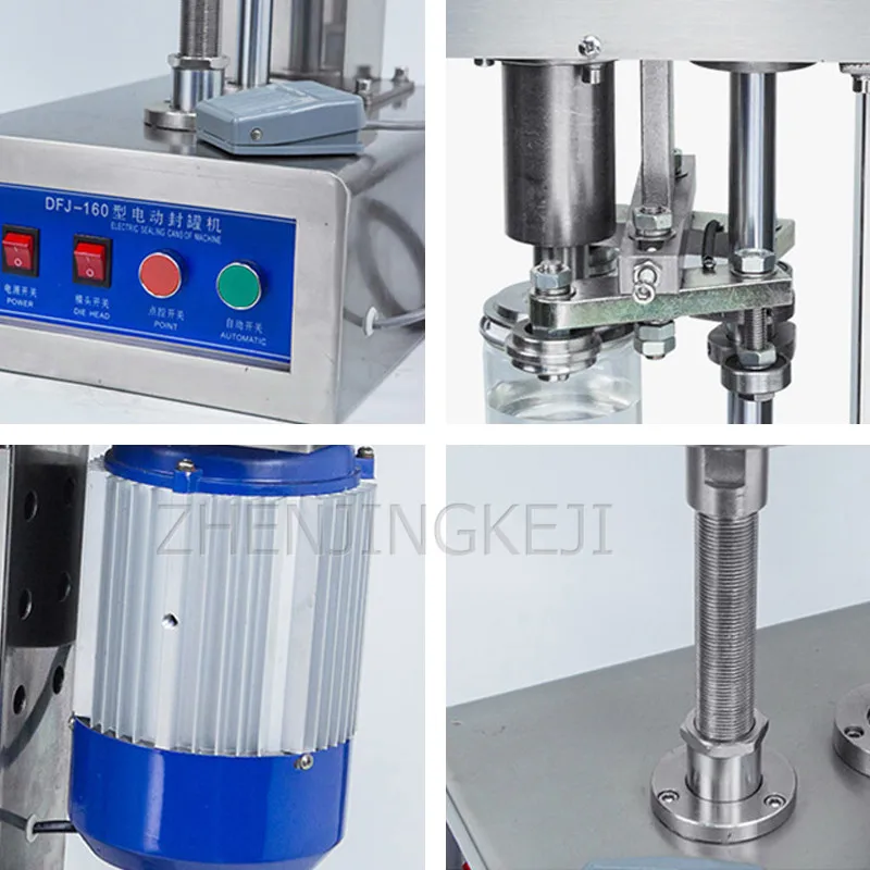 

Commercial Cans Sealer Desktop Horses Mouth Iron Plastic Bottle Paper Can Capping Machine Electric Aluminum Cap Sealing Machine