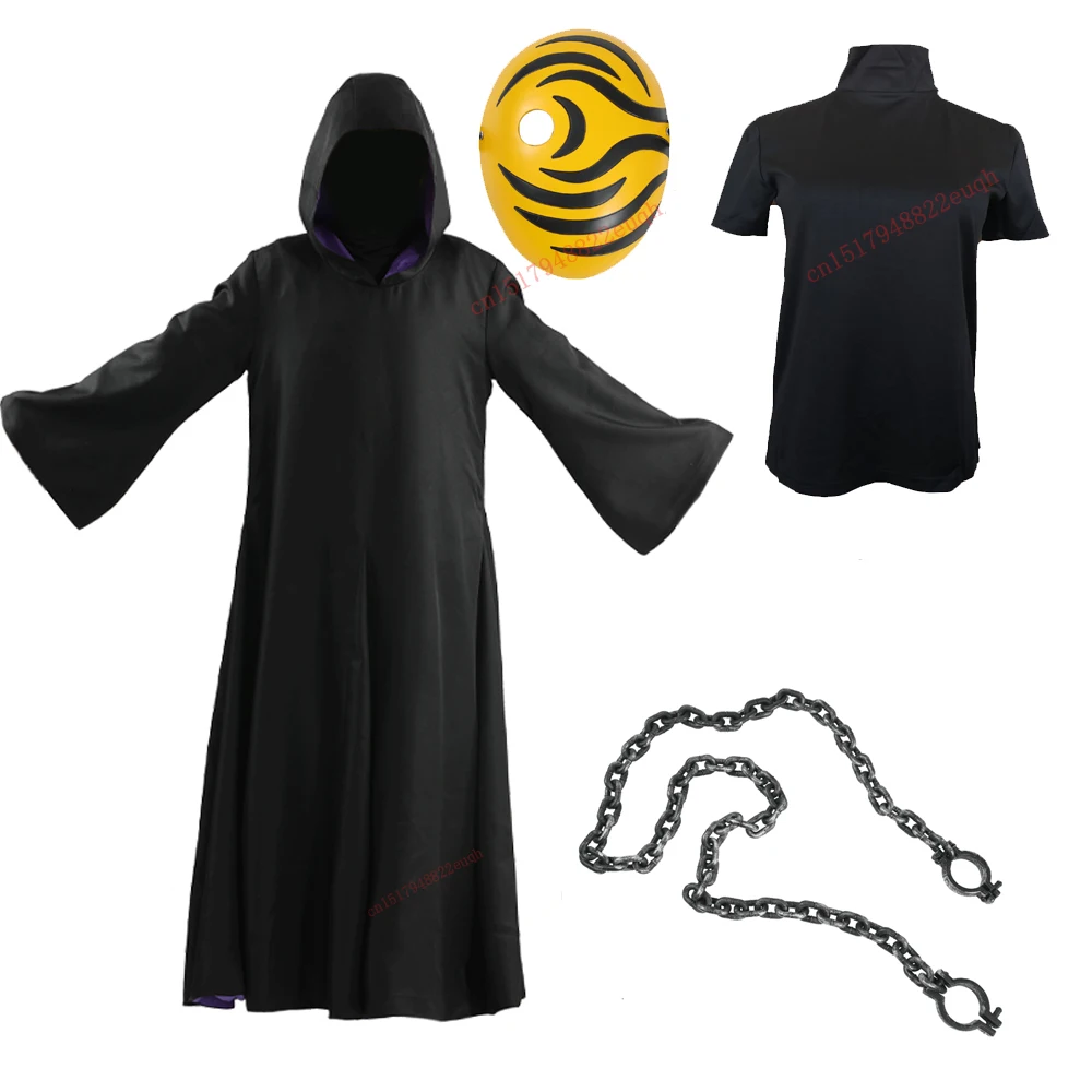 Аниме Наруто Костюмы для косплея по аниме Мадара Учиха Obito Косплей Одежда с