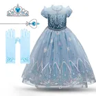 Детское платье принцессы Эльзы, на Возраст 3-10 лет