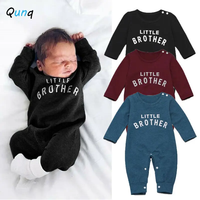 

Qunq Baby Romper Letter Prints Long Sleeve Infant Boys Clothes Spring Fall O-neck Newborns Girls Costume Baby Jumpsuits 2021 New