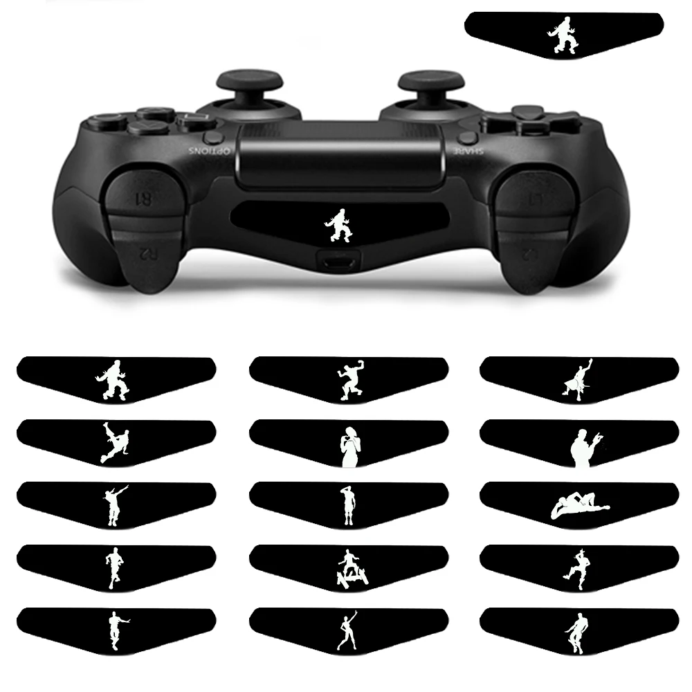 

Light bar LED Skin Sticker For PS4 Gamepad joysticks light Cover Vinyl Decal For Sony Playstaion 4 Game Controller Accessories