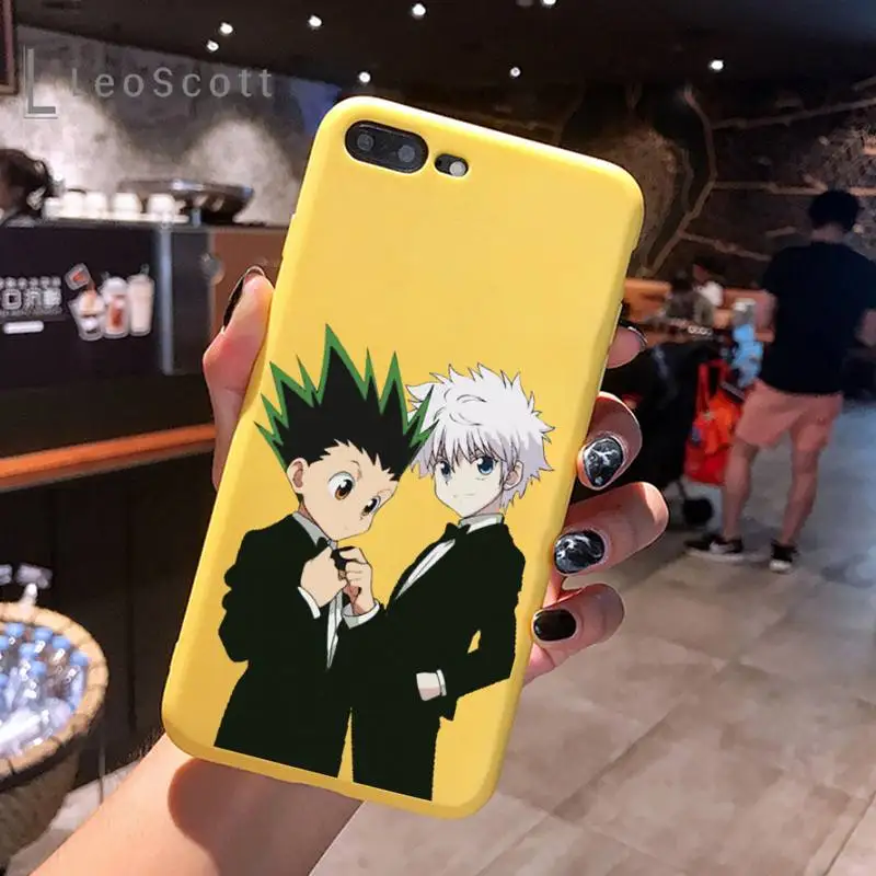 

Hunter X hunter Phone Case Candy Color for iPhone 11 12 mini pro XS MAX 8 7 6 6S Plus X 5S SE 2020 XR
