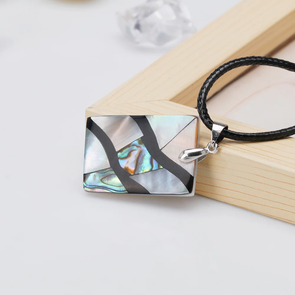 2019/новое ожерелье из натуральной морской ракушки красочное геометрическое