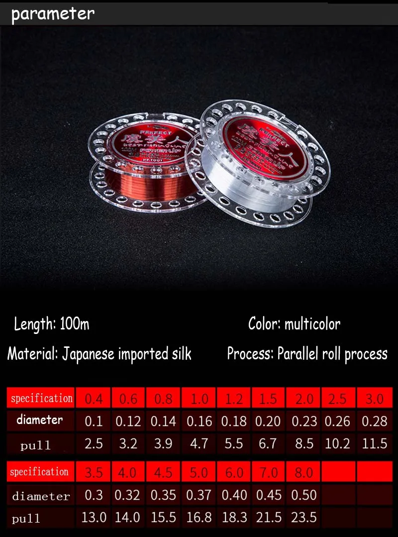 Engrenagem de Pesca Linha de Pesca de Seda Bofeite Metros Esportes Japonês Original 100 5 High Quality Esporte e Lazer