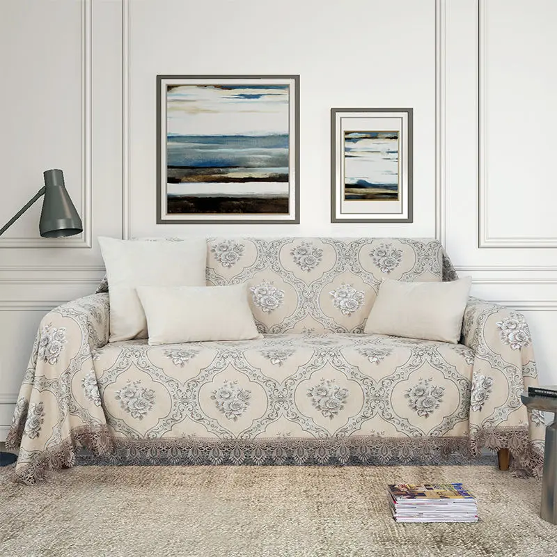 Европейские чехлы для диванов секционные Чехлы гостиной роскошные декоративные