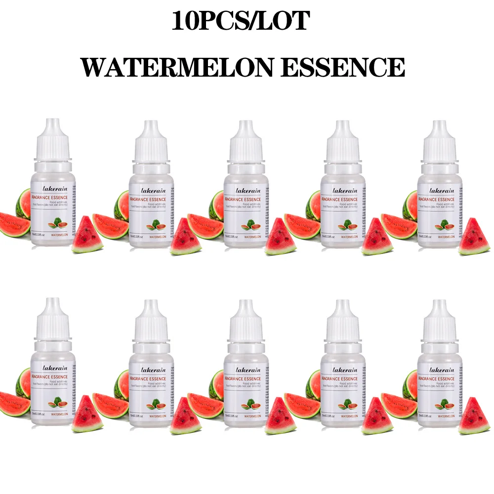

Watermelon Flavor Natural Flavor Essence Oil Drop for Lip Gloss Diy Lip Gloss Base Handmade Lipstick Food Grade Fragrance 10PCS